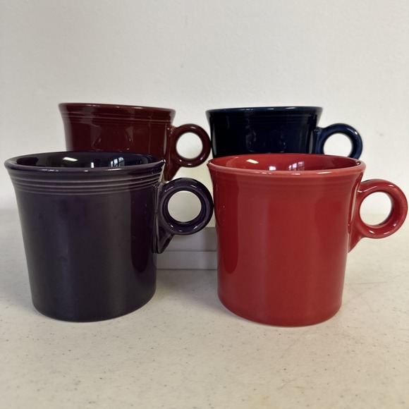 Vintage Fiestaware  HLC Homer Laughlin USA Coffee Mugs Lot Of 4 - Picture 1 of 11